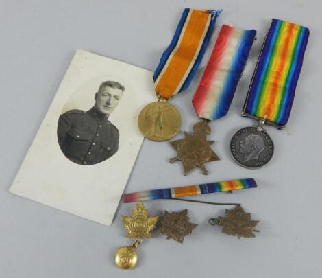 A group of WWI medals