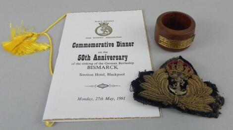 A quantity of Royal Navy related memorabilia