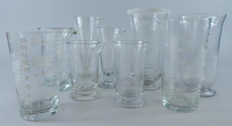 A collection of early 20thC and later measuring jugs