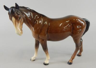 A Beswick model of a brown horse