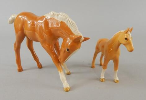 A Beswick large model of a bay foal