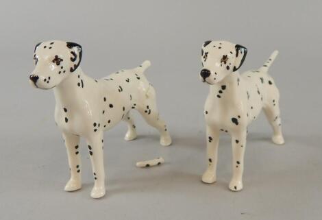 Two Beswick Dalmations