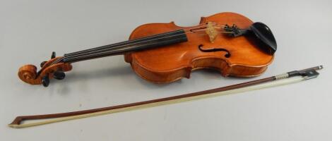 A violin made by Michael Lindsey of Stockton on Tees