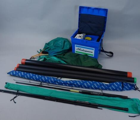 A large box containing coarse fishing equipment