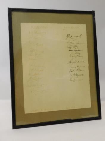 A collection of cricket related autographs