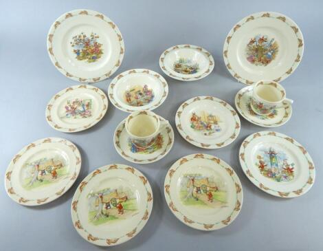 A collection of Royal Doulton Bunnykins china