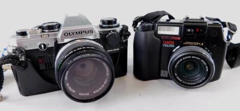 An Olympus OM10 camera