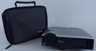 An Optoma projector