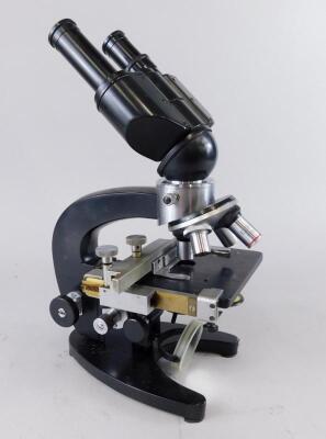 A Russian binocular microscope