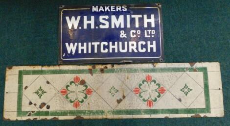 Two enamel signs