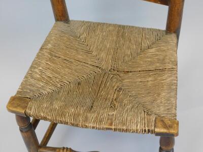 A 19thC ash ladderback chair - 2