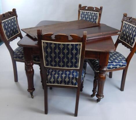 A Victorian mahogany extending dining table