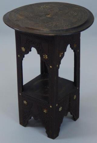 A late 19th/early 20thC Anglo Indian hardwood table