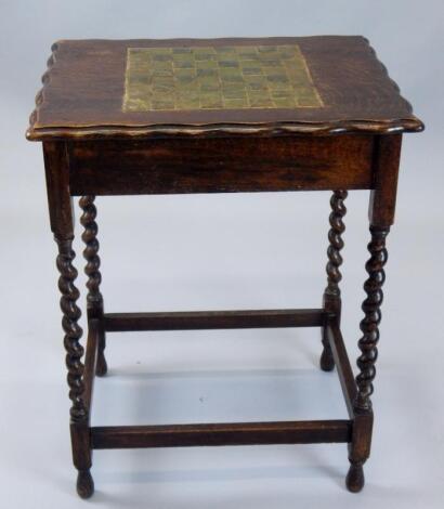 A 1920's oak table