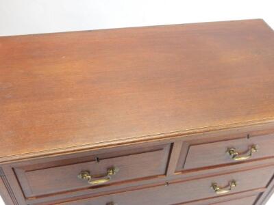 A 20thC mahogany chest - 2