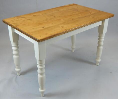 A modern pine table