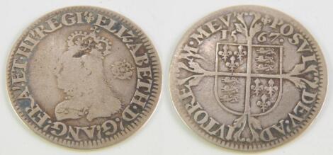 An Elizabeth I silver sixpence