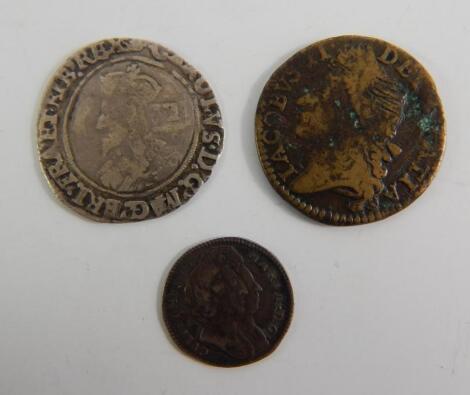 A Charles I sixpence