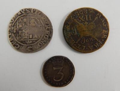 A Charles I sixpence - 2