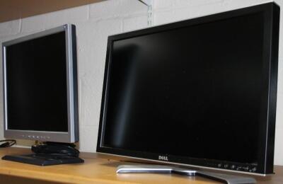 A Dell 24" colour monitor