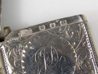 Two Victorian silver vesta cases - 3