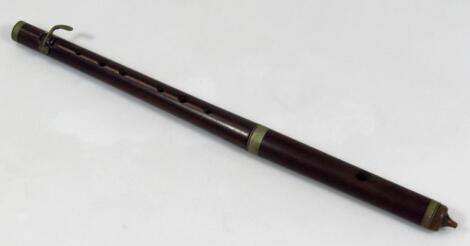 An early 20thC rosewood flute