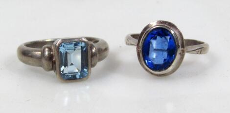 Two ladies dress rings