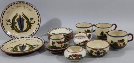 Various Torquay ware pottery