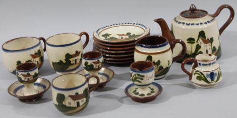 Various Torquay ware pottery