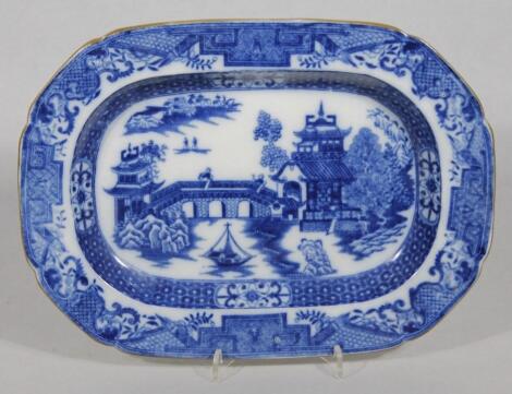 An early 19thC Pearlware dish by Swansea