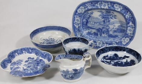 A 19thC Riley's semi China Pearlware dish