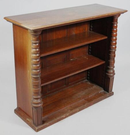 A Victorian stained mahogany bookcase