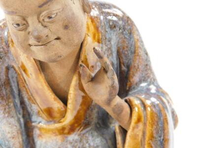 A Chinese Ming style terracotta pottery figure of Buddha - 11