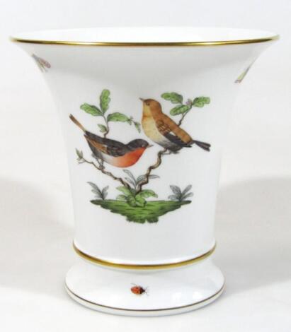 A Herend Hungary hand painted vase