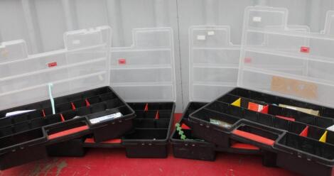 Four various tool boxes