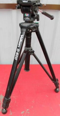 A modern Velbon D-600 camera tripod