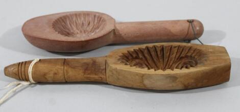 A wooden hand mould