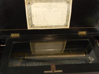 A late 19thC Swiss musical box by Nicole Freres - 3