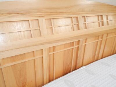 A PM Bedroom light oak super king size bed - 4