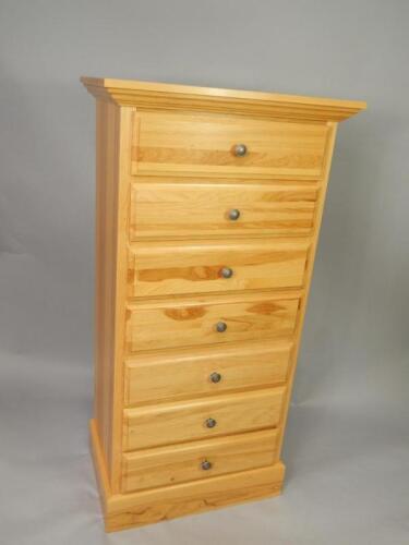 A PM Bedroom Gallery light oak chest of seven drawers