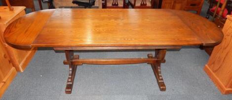 An Old Charm oak refectory dining table