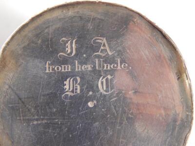 A George III silver tankard with horizontal fluted decoration - 4