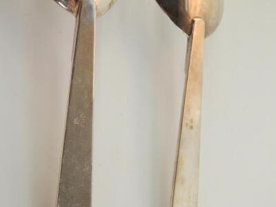 A pair of American mid 20thC plated salad servers - 2