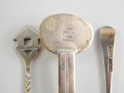 A set of six George V silver coffee spoons - 3