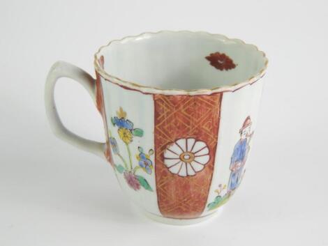 A Chaffers Liverpool porcelain coffee cup