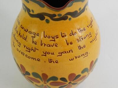 An Aller Vale Great War motto ware water jug - 2