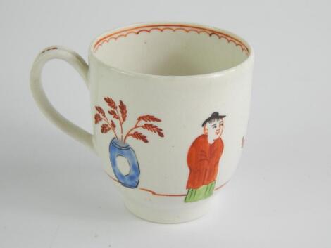 A First Period Worcester porcelain coffee cup