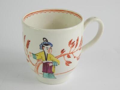 A First Period Worcester porcelain coffee cup - 2