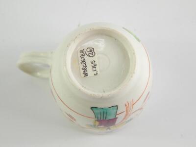 A First Period Worcester porcelain coffee cup - 4