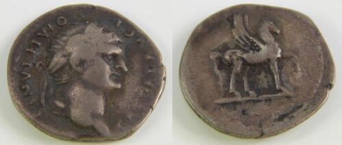 Denarius Obv: CAEAVGFDOMITCOSIII - Laureate head right.